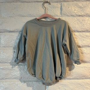 Cozy Blue Kids' Sweatshirt Onesie